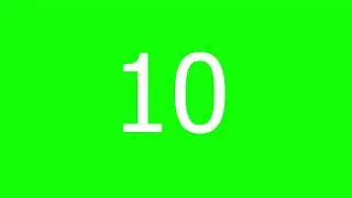 Free Green Screen 10 Seconds Countdown Timer