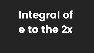 Integral of e to the 2x in Hindi | Maths By KclAcademy | samakalan