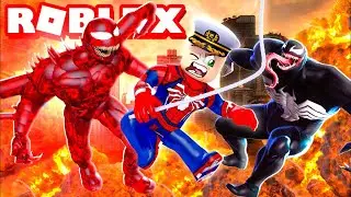 SPIDERMAN vs VENOM and CARNAGE in ROBLOX