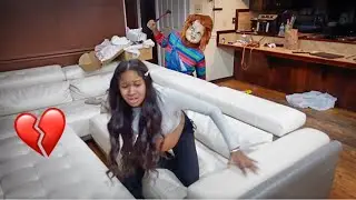 YANNI GETS CHASED AND TERRORIZED BY LIFE SIZE CHUCKY #TEENDAD 87