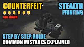 [PAYDAY 2] Step-by-step tutorial: Counterfeit stealth printing || Ultimate Stealth Guide