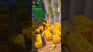 Aesthetic Pumpkin farm - Minecraft 1.21
