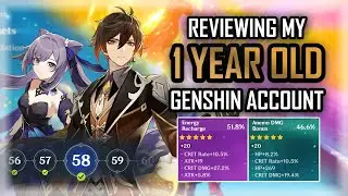 Reviewing MY OWN AR58 Genshin Impact Account! | 1 Year Progress (Artifacts, Builds etc.)
