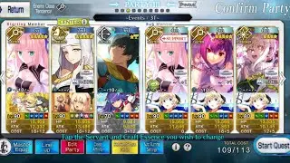 [Fate/Grand Order] Surprise Concert at Shopping District (Lv. 90+ Caster Node) 3 TURN CLEAR