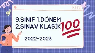 9. Sınıf Almanca 1. Dönem 2. Yazılı 2022-2023 Dönemi (Klasik)