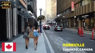 Yorkville, Downtown Toronto, Canada | Walking Tour (4K)