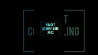 NIMCET COUSELLING PROCEDURE PART-1 | #nimcet #nimcetentrance #nimcet2023 #counselling #2023