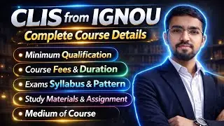 IGNOU CLIS Course Details 2026 | Eligibility, Fees, Duration | CLIS Course From IGNOU