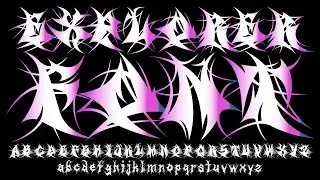 Explorer Font - Gothic, Tribal, Blackletter, Metal, Rock Font! #gothicfont #metalfont #tribalfont