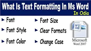What Is Text Formatting In MS Word