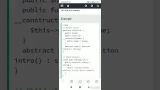Abstract class and methods