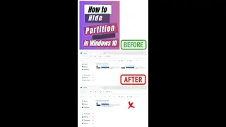 Hide Hard Drive Partition  in windows 10