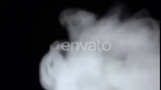 White Smoke Floating Through Space Against Black Background. Mist, Smoke , Vapor, Fog Effect. | ...