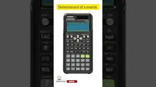 How to find determinant of matrix by  using fx-991 es plus | matrix in scientific calculator