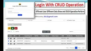 Login with Crud Operation Perform by web app script II separate user separate crud operation perform