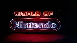 1991 World of Nintendo Fiber Optic Store Display Sign.