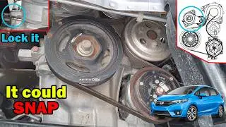EASY Serpentine/Drive belt replacement - Honda Fit, Jazz, BRV, City, Brio, etc