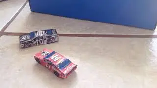 Recreación del choque de Quinn Houff y Chase Briscoe en Daytona