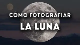 Fotografía de la luna en detalle y como elemento del paisaje. (para stock)
