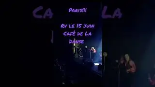 Paris ! Rv le 15 juin au Café de La Danse ! Hâte de vous retrouver 💜#scars #paris #concert
