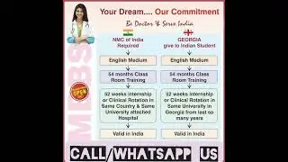 MBBS/ MD In Georgia with affordable fees