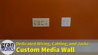 Building a Media Wall with All Custom Wiring, Cabling, and Ports