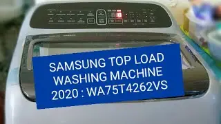 Samsung Digital Inverter 2020 : Fully Automatic Top Load Washing Machine 7.5kgs (Model: WA75T4262VS)
