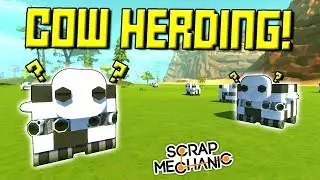 AI COW HERDING CHALLENGE!  - Scrap Mechanic Multiplayer Monday! Ep 101