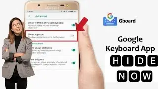 how to hide gboard app icon enable or disable Google keyboard app android redmi xiaomi samsung poco