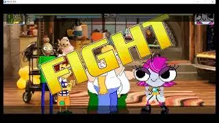 M.U.G.E.N (El Chavo, Baldi, Homero Simpson y Peter Griffin VS Maggie La Mosca)
