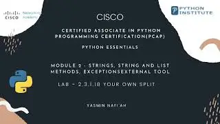 Python Essentials 2 || CISCO ||  LAB 3 .3 .1. 18 YOUR OWN SPILIT