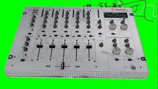 DJ Mixer Vestax N100111 audio mixer breaking up green screen animation 64bit test 1 s01r03