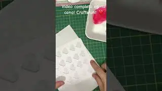 Tarjeta usando pinturas acrílicas y corazones #shorts #tarjetas #zonascrapera
