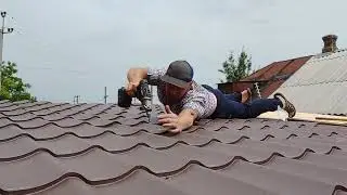Навес из профнастила. "Броневик Днепр".