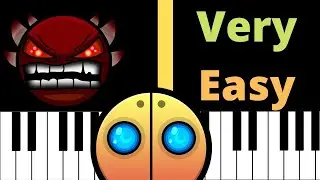 GEOMETRY DASH | Blast Processing - EASY Piano Tutorial