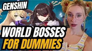Bad Guide to Every World Boss In Genshin Impact! 4-Stars Only! Part One! #genshin