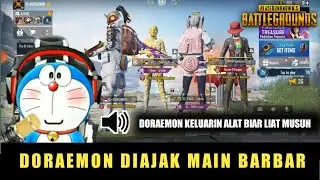 DORAEMON DIAJAK MABAR SAMA ANAK EVOS DAN AURA AUTO MENANG | PUBG MOBILE INDONESIA