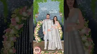 Caricature Invitation || Animated Ring Ceremony Invite