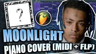 XXXTENTACION - Moonlight (MIDI + FLP) (FL Studio Piano Tutorial / Cover)