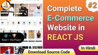 #2 Complete Ecommerce Website in React Js | Header & Navigation components in React JS 🔥🔥