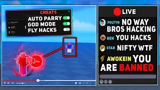 I made EVERYONE think I HACK in my LIVESTREAM.. (Roblox Blade Ball)