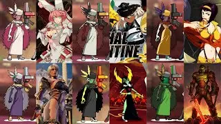 referencias en las paletas de colores de Black Dahlia Skullgirls