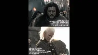 Jon Snow vs Daemon Targaryen #gameofthrones #edit #vs #debate #trending #viral #vsedit #shorts #fyp