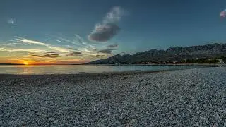 Motion Elements beach sunset time lapse HD ,4K