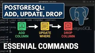 PostgreSQL ALTER TABLE: Add Column, UPDATE WHERE, and DROP COLUMN Tutorial #2