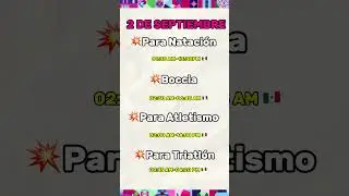💥🇲🇽¡Atención México! 🇲🇽💥Estas son las fechas a seguir de nuestros atletas en  París 2024