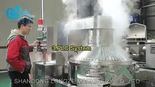 Large Scale Industrial Creamy Mushroom Kettle Popcorn Popping Making Machine#popcorn#popcornmachine