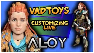 Customizing Live initial Failure - Repainting Spin Master Aloy Faces Horizon Zero Dawn Custom Figure