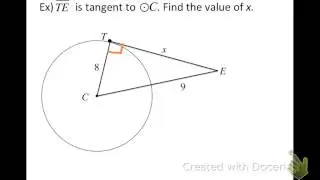 Circles and Tangents