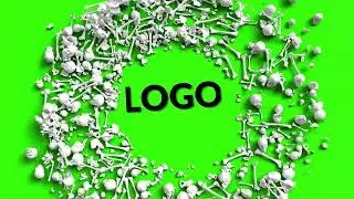 green screen logo reveal | bones logo reveal | Green screen logo intro | green screen videos